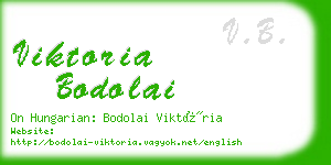 viktoria bodolai business card